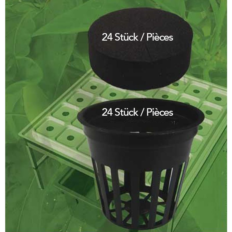 Gitternetztopf-Set GrowSystems 1.0 – 24 Stk