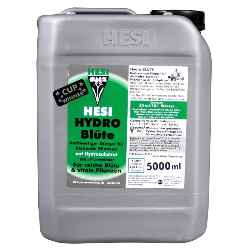 Hesi Hydro Blüte 5L – Maximale Blütekraft für hydroponische Systeme