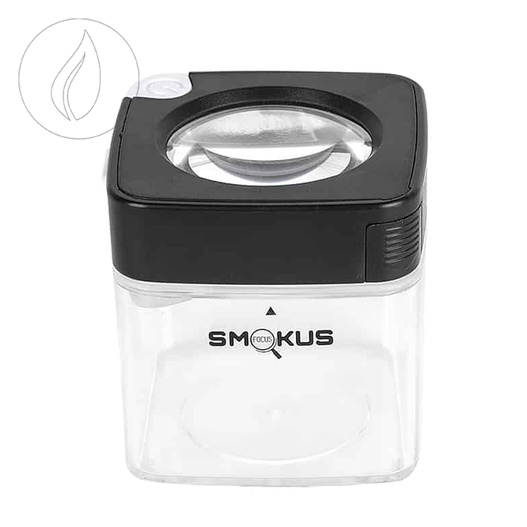 Smokus Focus Comet – LED-Kräuterbehälter mit Vergrösserung