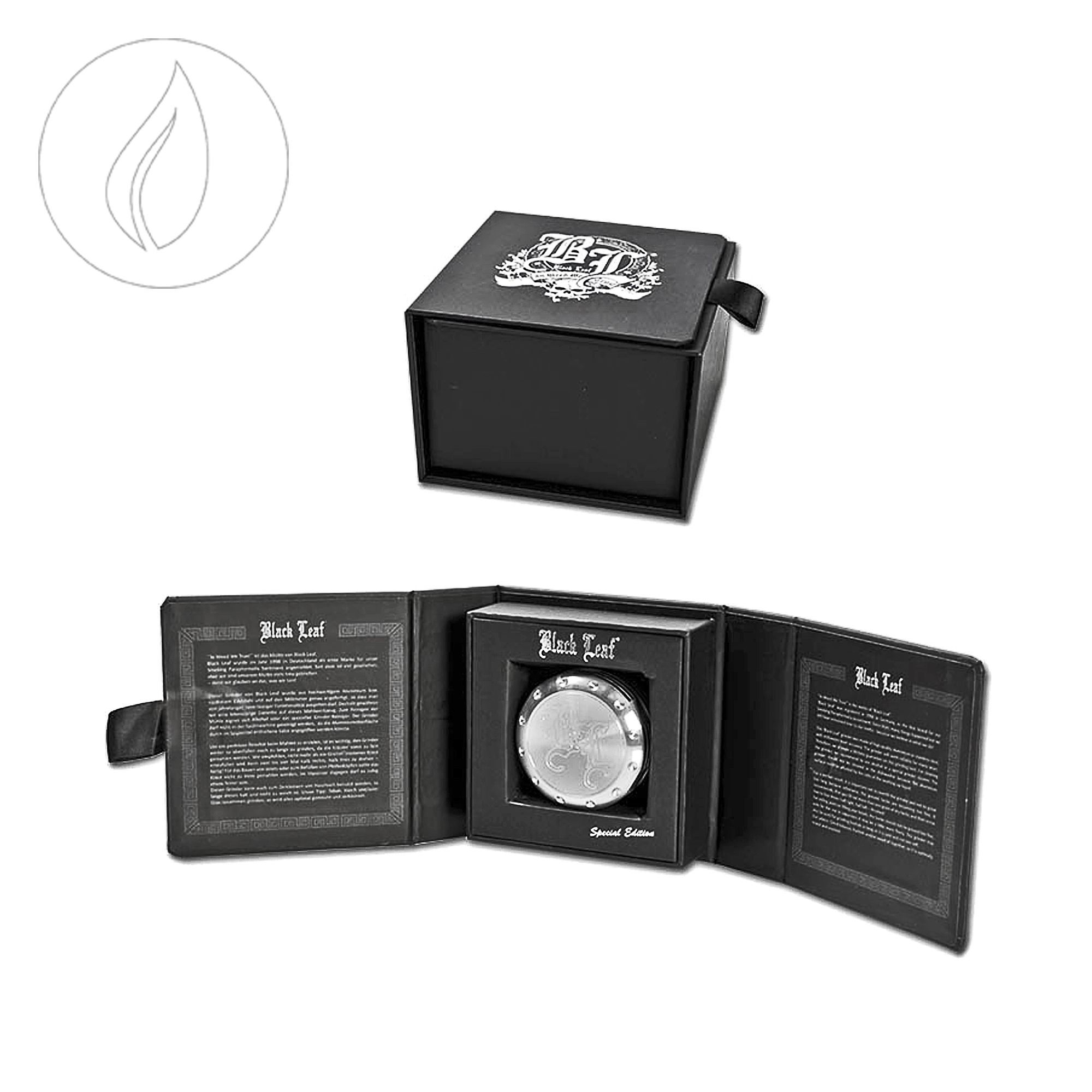 Black Leaf Deep Engraving Grinder – 4-teilig | 63 mm – Bild 2
