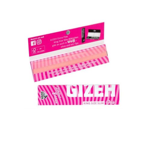 GIZEH KingSize Slim Pink Edition