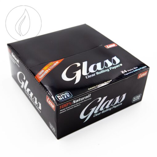 Glass King Size Transparent Cellulose Papers BOX a 24Stk