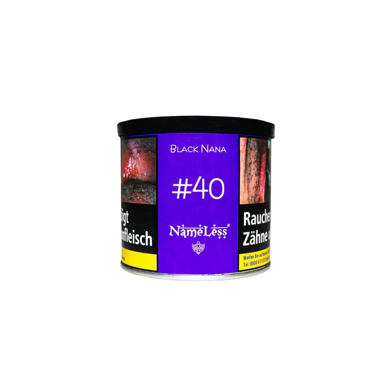 Nameless Black Nana Shisha Tabak 200g – Dunkle Traube & Minze