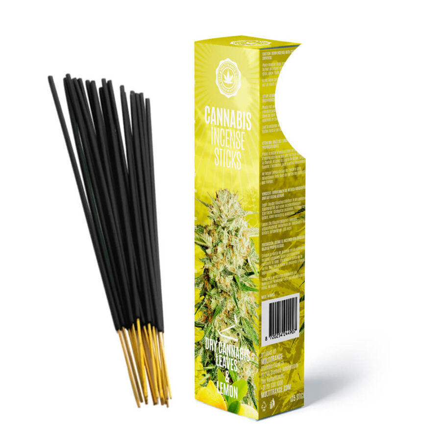 Cannabis Incense Sticks – Lemon and Dry Cannabis Leaves Scented