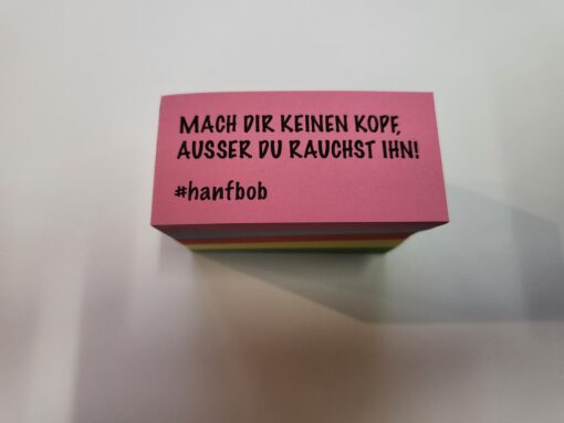 HANFBOB FILTERBLOCK BREIT mit Sprüchen