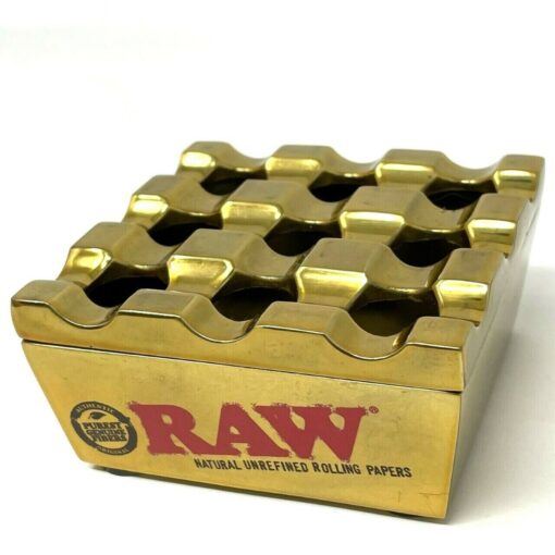 RAW Regal Gold Aschenbecher - Winddichter Aschenbecher