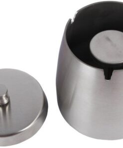 ASCHENBECHER EDELSTAHL CHROM MIT DECKEL - 9.5CM