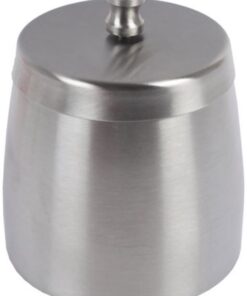 Alternative view of ASCHENBECHER EDELSTAHL CHROM MIT DECKEL - 9.5CM