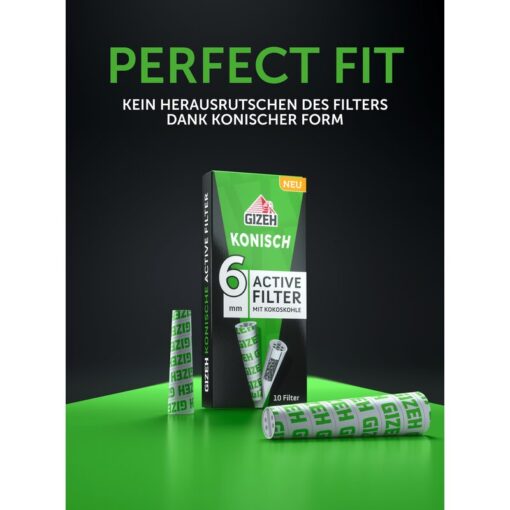 GIZEH Active Filter 6mm  Konisch – Bild 2