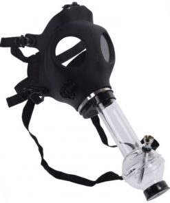 Gasmaske mit Acryl Bong Hazard – Black – Intensives Raucherlebnis mit Style