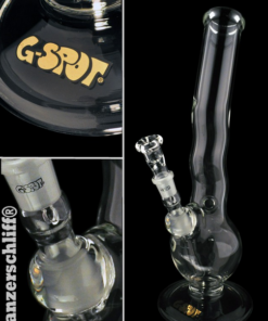G-Spot Wave Bong 40 cm – 5 mm High End Bong mit Panzerschliff