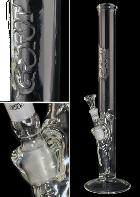 G-Spot Zylinder Eisbong Flame Polished 3-teilig 50 cm – 5 mm High End Bong
