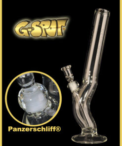 G-Spot Durchhänger 3-teilig 40 cm – 3,5 mm High End Bong mit Panzerschliff
