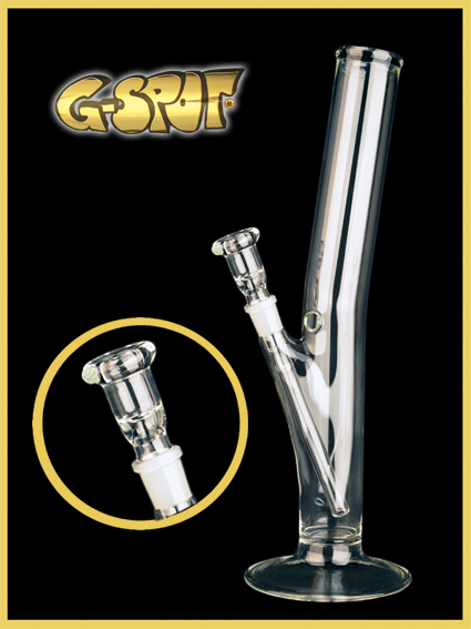 G-Spot Zylinder gebogen 40 cm – 2,5 mm High End Bong