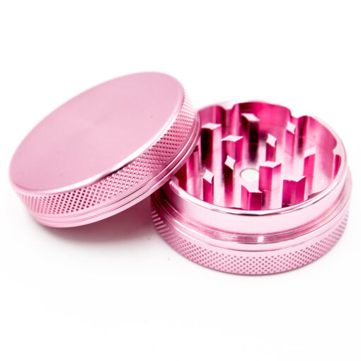 Aluminium Grinder Pink 2 Parts 50mm