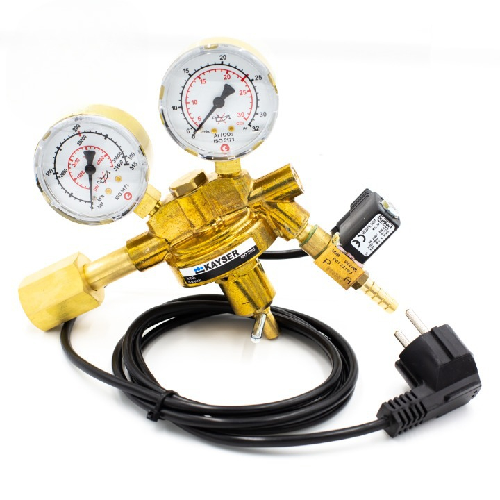 Kayser CO2 Druckminderer Inert 10K Magnetventil