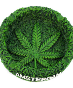 Resin Ashtray AMS Green 13cm