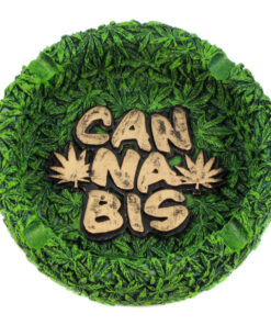 Resin Ashtray Cannabis 13cm