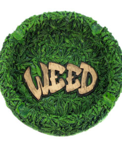 Resin Ashtray Weed 13cm