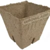 Jiffy-Pots 8 × 8 cm eckig mit Schlitz – Anzuchttöpfe