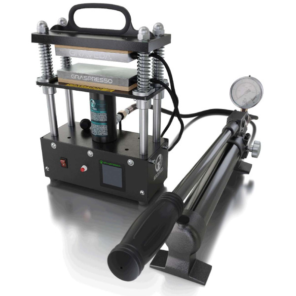 Graspresso EPIC - 20T Rosin Press mit Druckanzeige und 20 x 9 cm Platten