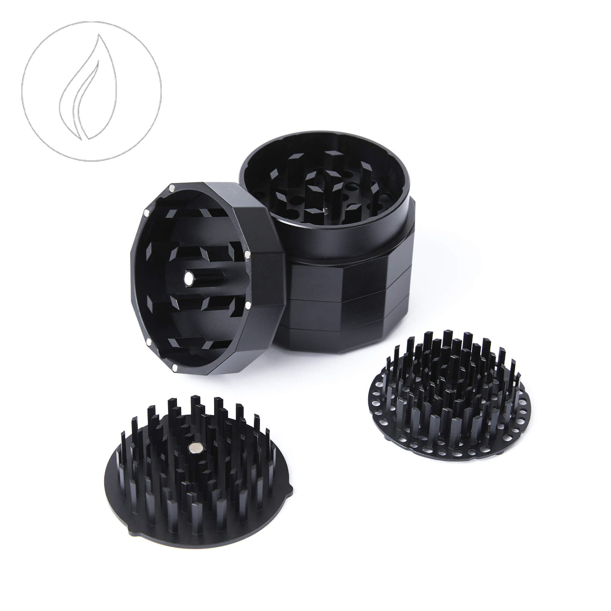 CAPU Herb Grinder Frequent Flyer – Black – Bild 3