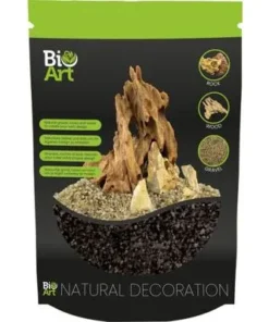 BIO ART GRAVEL SCHWARZ 800G – Naturkies für Terrarien