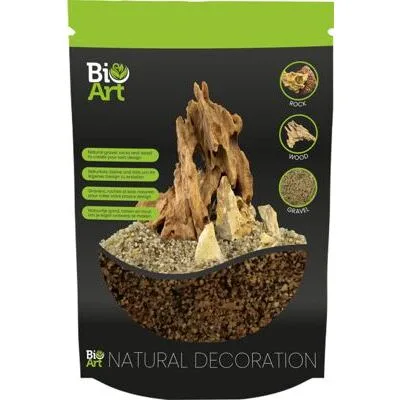 BIO ART GRAVEL BRAUN 800G – Naturkies für Terrarien