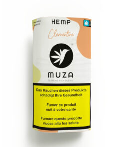 MUZA Hemp Clementine 20g – Nikotinfreier Tabakersatz mit Citrus-Terpenen
