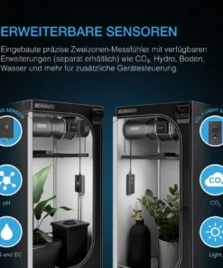 AC Infinity AI+ Growbox Komplettset PRO 120 × 120 × 200 cm – 500W Samsung LED mit KI-Steuerung – Bild 6
