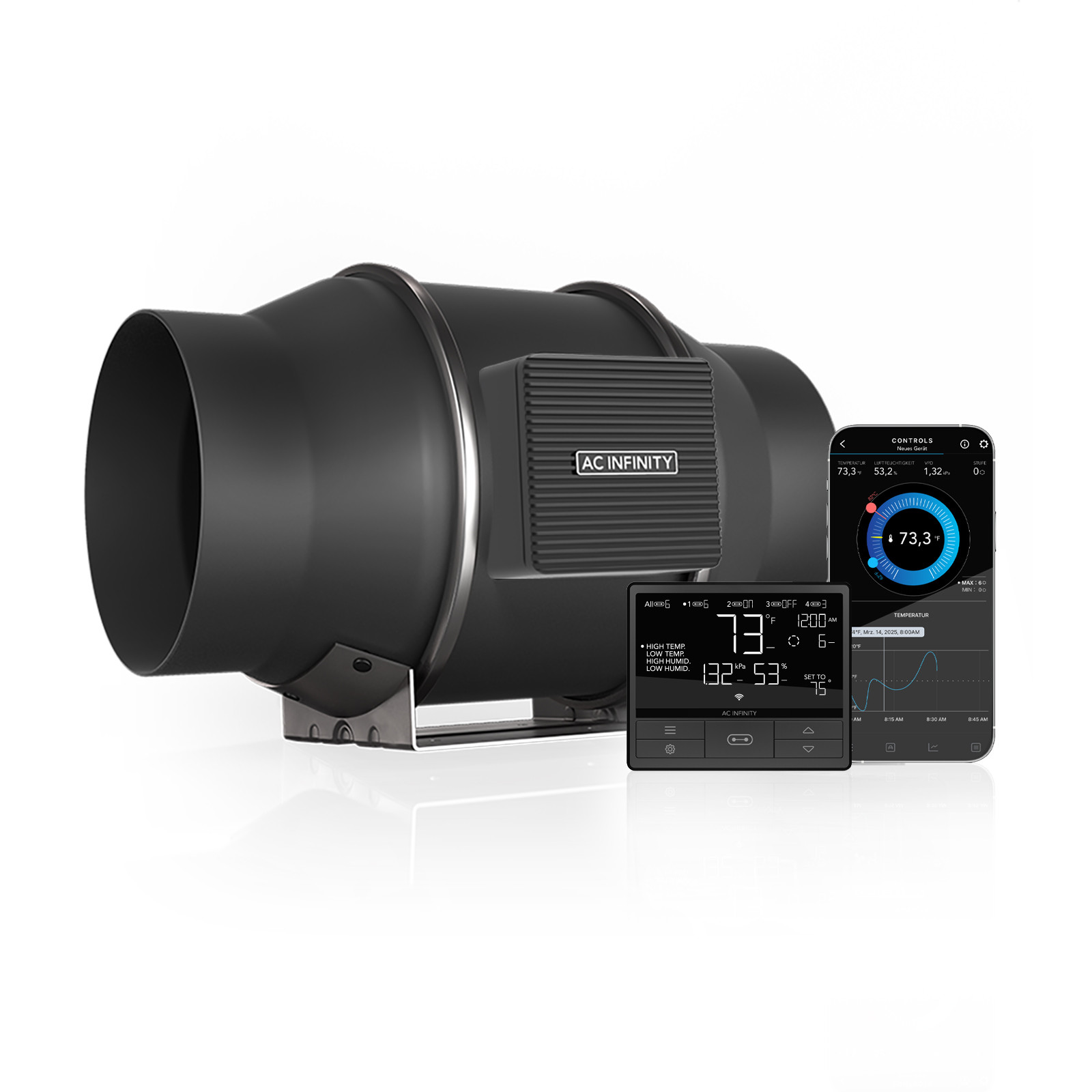 AC Infinity CLOUDLINE PRO T6 – 150 mm EC-Rohrventilator mit Smart Controller
