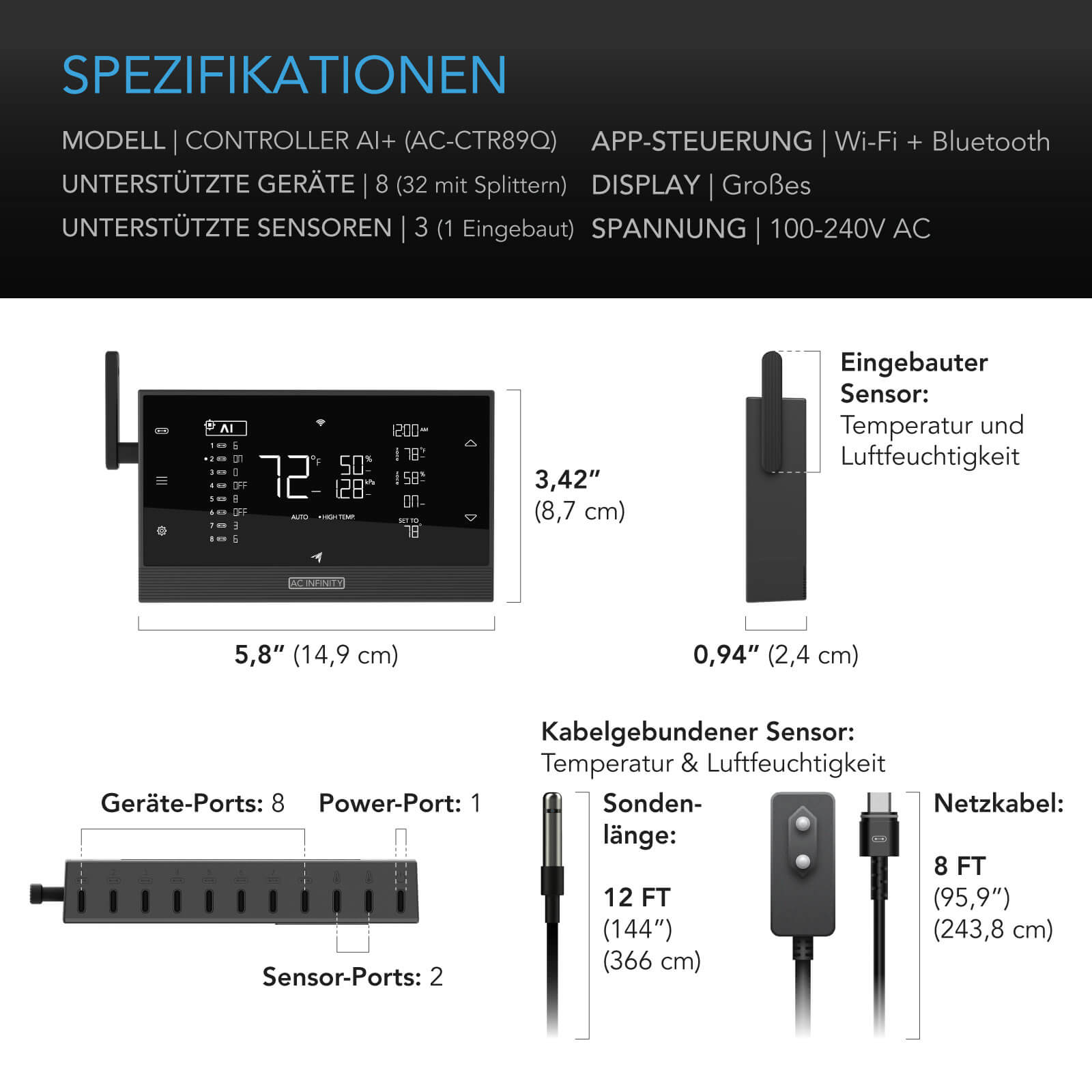 AC Infinity CONTROLLER AI+ – Intelligente KI-Klimasteuerung für Growboxen – Bild 7