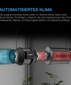 AC Infinity AI+ Growbox Komplettset PRO 120 × 120 × 200 cm – 500W Samsung LED mit KI-Steuerung – Bild 5